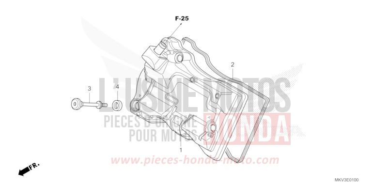 ZYLINDERKOPFDECKEL von Forza 750 GRAPHITE BLACK (NHB01) von 2022